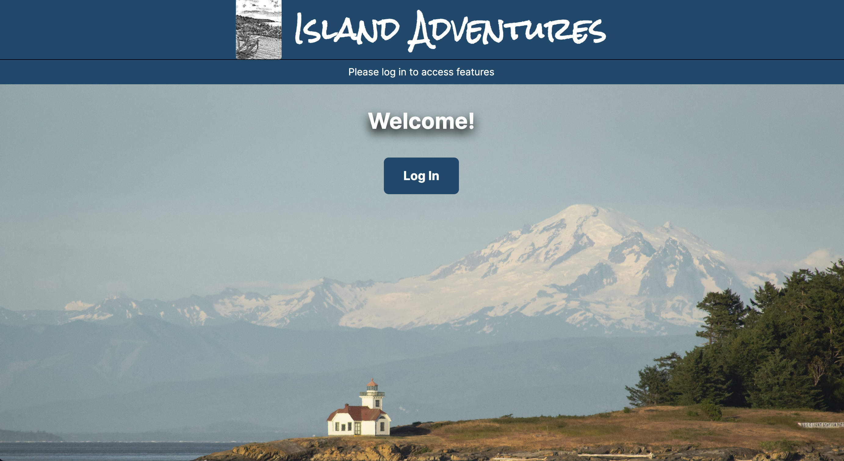 Island Adventures homepage